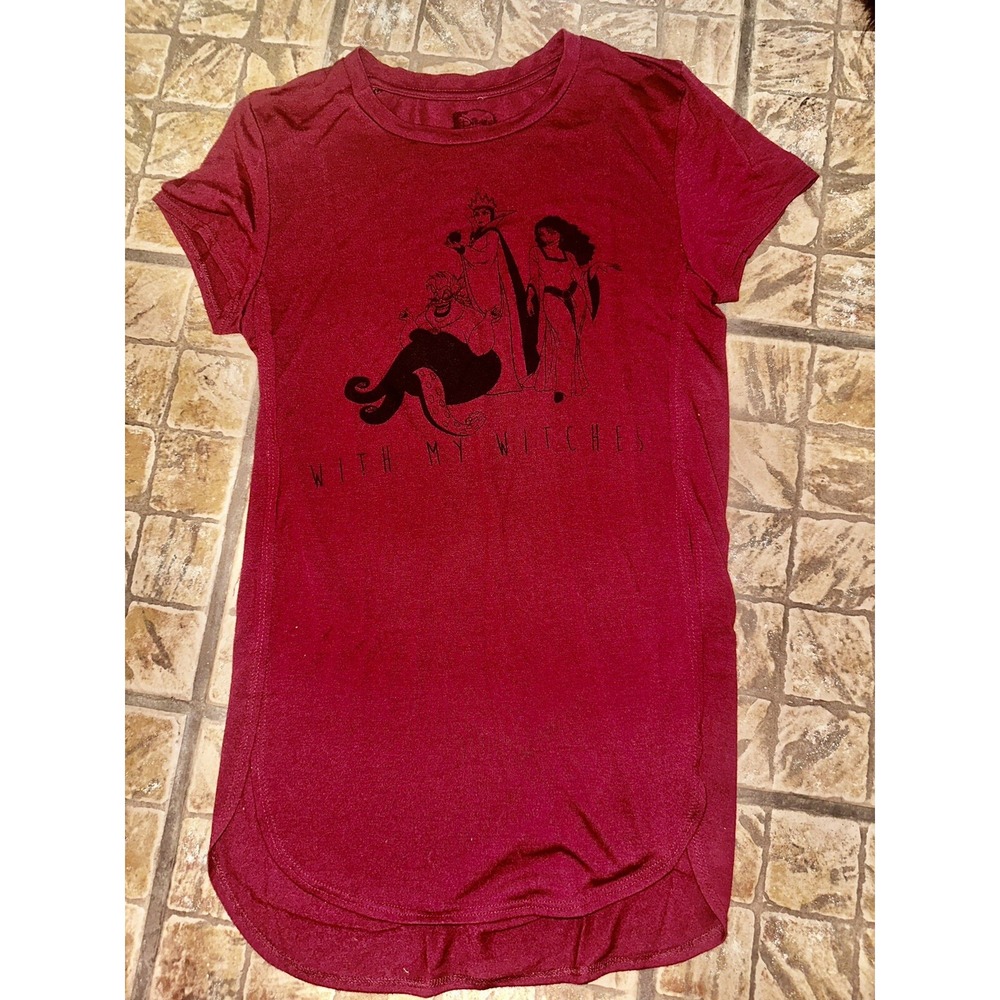 Disney "With My Witches" Shirt Villans Ursula evil queen Mother Gothel S evil